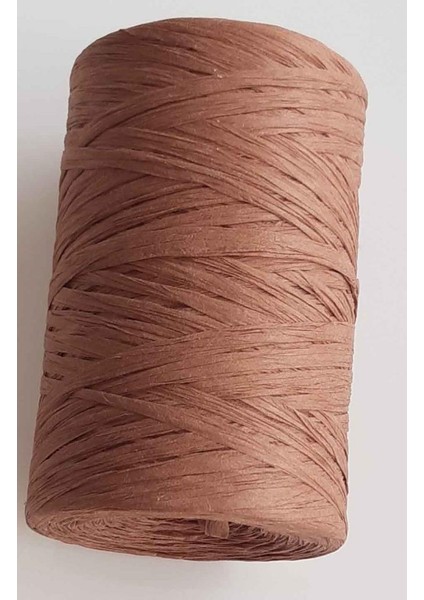 Angel Kahve Renk Rafya İp Orta Kalınlıkta 250 Metre Çanta Yapımında Kullanım