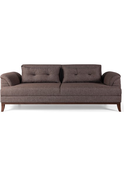 Perla Sofa Lafonten Koltuk Takımı Keten Kahve