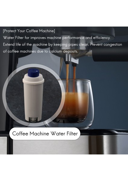 DLSC002 Filtresi Için 4 Paket Kahve Makinesi Filtresi Ecam Esam Bco Ec Aktif Karbon Yumuşatıcılı (Yurt Dışından)