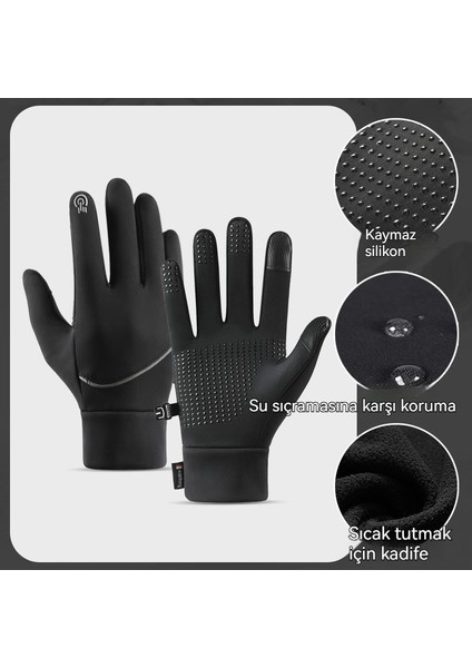 Sonbahar ve Kış Tarzı Rüzgar Geçirmez Dokunmatik Ekran Sıcak Eldiven Sürme (Yurt Dışından) fırsatları