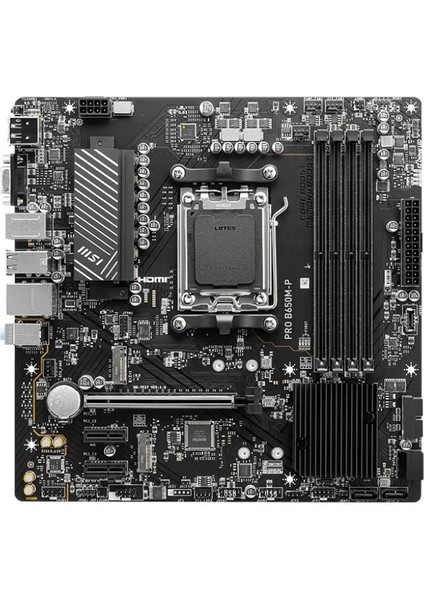 PRO B650M-P AMD B650 AM5 SOKET DDR5 6000(OC) HDMI DP mATX