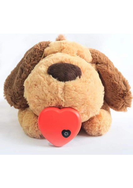 Uyuyan Oyuncağın Eşliğinde Köpek, Kalp Atışını Simüle Eden Pet Interaktif Peluş Oyuncak (Yurt Dışından)