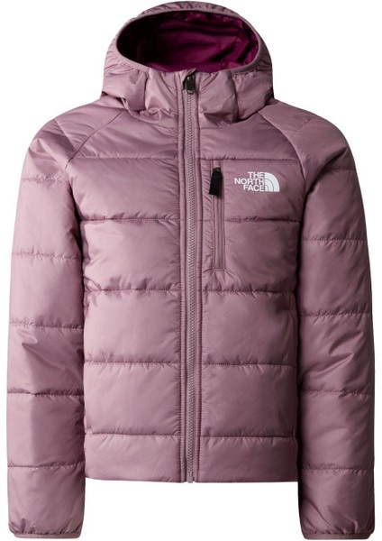 İki Taraflı Kaz Tüyü Kapşonlu Kız Çocuk Ceketi NF0A82D9LCI1