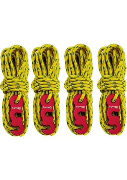 Mountain Fun Daha Kalın Çadır Rüzgar Halatı Gölgelik Açık Kamp Yansıtıcı Rüzgar Halatı 3mm Çok Fonksiyonlu Rüzgar Halatı Toka Çadırı A181 (Yurt Dışından)