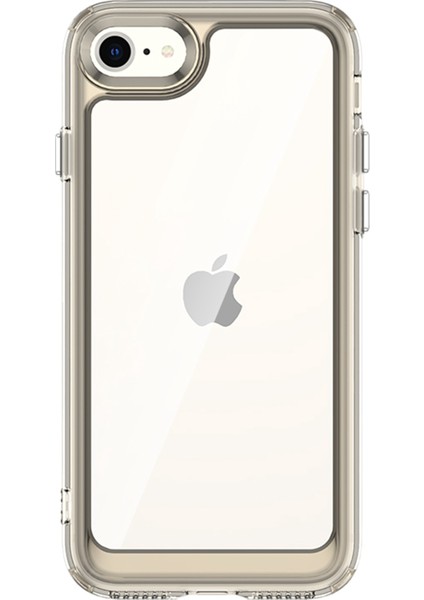 Apple iPhone 7/8 Bağımlı Düğmeler Için Şok Emme Telefon Kabuğu Tpu+ Hibrit Vaka-Şeffaf Gri (Yurt Dışından) fiyatları