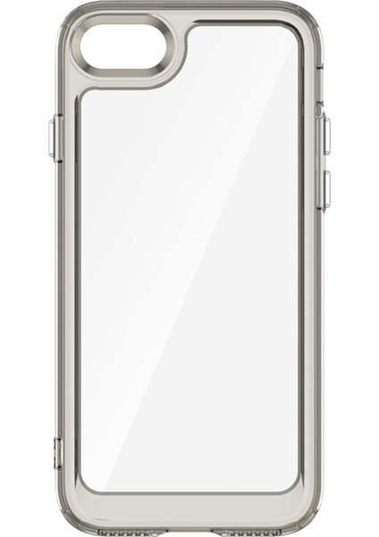 Apple iPhone 7/8 Bağımlı Düğmeler Için Şok Emme Telefon Kabuğu Tpu+ Hibrit Vaka-Şeffaf Gri (Yurt Dışından) modelleri