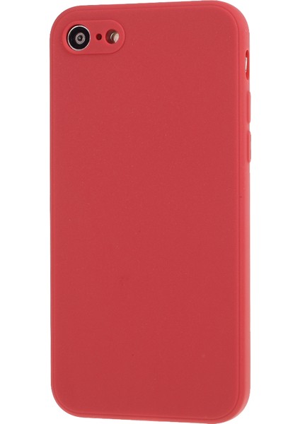 Apple iPhone 7/8/se-Red Için Saf Renkli Mat Yumuşak Silikon Telefon Kasası (Yurt Dışından) fiyatları