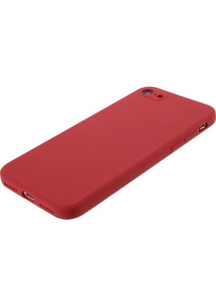 Apple iPhone 7/8/se-Red Için Saf Renkli Mat Yumuşak Silikon Telefon Kasası (Yurt Dışından) fırsatları