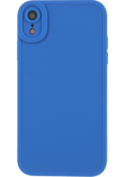 Tpu Cep Telefonu Geri Kapak Kesin Kesme Anti-Çizelge Anti-Cratch Telefon Vaka Stili Apple iPhone Xr-Blue (Yurt Dışından)