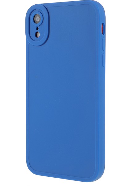 Tpu Cep Telefonu Geri Kapak Kesin Kesme Anti-Çizelge Anti-Cratch Telefon Vaka Stili Apple iPhone Xr-Blue (Yurt Dışından)