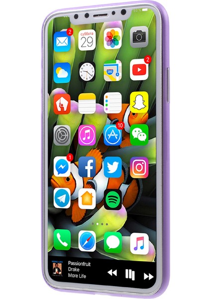Apple iPhone X/xs-Spurple Için Ultra Ince Pc Cep Telefonu Kapağı (Yurt Dışından)