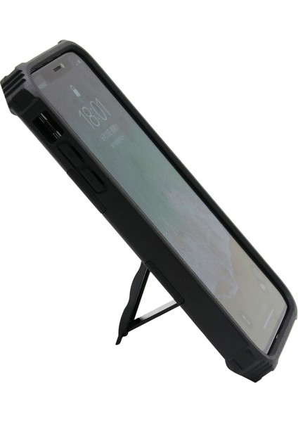 Apple iPhone Xs Için Max Telefon Kılıfı Kickstand Armor Dropproof Pc Tpu Hibrit Kılıf Manyetik Metal Sac 6.5 Inç-Black (Yurt Dışından) fiyatları