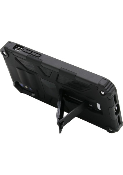 Apple iPhone Xs Için Max Telefon Kılıfı Kickstand Armor Dropproof Pc Tpu Hibrit Kılıf Manyetik Metal Sac 6.5 Inç-Black (Yurt Dışından) modelleri