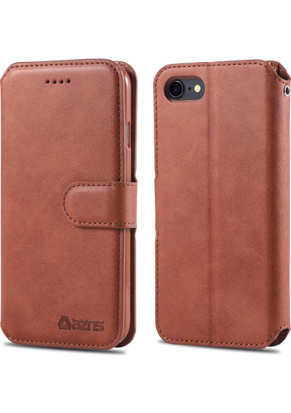 Apple Apple Iphonese-Kahverengi Standı ile Cüzdan Deri Kasa (Yurt Dışından)
