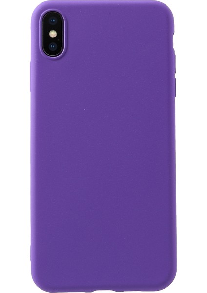 Apple iPhone Xs Max-Purple Için Cilt Touch Mat Tpu Kasa Aksesuarı (Yurt Dışından)
