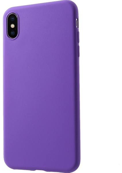 Apple iPhone Xs Max-Purple Için Cilt Touch Mat Tpu Kasa Aksesuarı (Yurt Dışından)