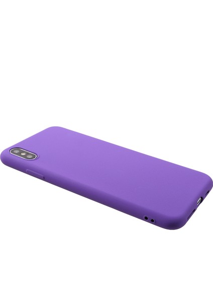 Apple iPhone Xs Max-Purple Için Cilt Touch Mat Tpu Kasa Aksesuarı (Yurt Dışından)