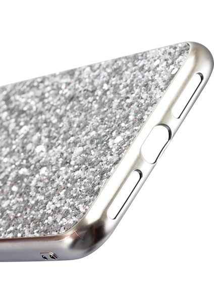 Işıltılı Payetler Tpu Jel Koruyucu Kasa Apple iPhone Xs Max-Silver (Yurt Dışından)