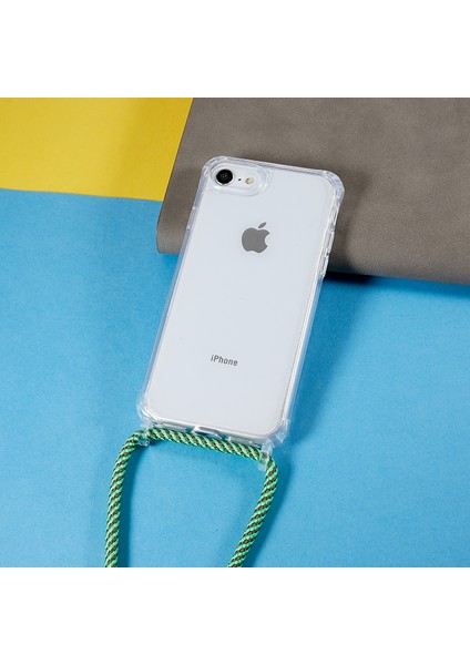 Apple Apple Iphonese/se (2022) Için Geri Kasa, Düşme Koruması Net Tpu+Akrilik Telefon Kapağı Lanyard-Green ile (Yurt Dışından) modelleri
