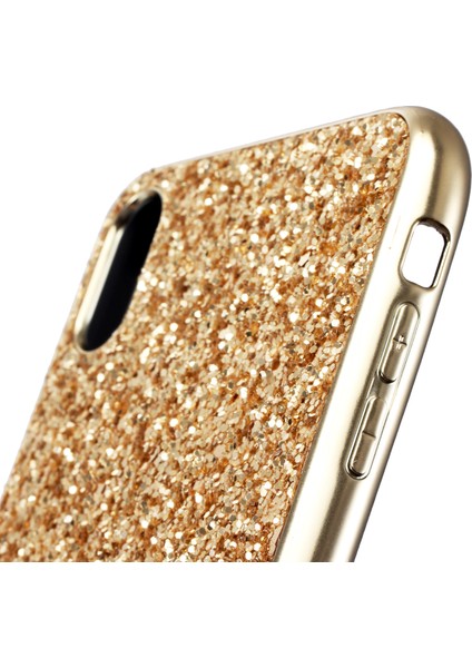 Işıltılı Payetler Tpu Apple iPhone Xs Maks-Gold Için Tpu Koruma Kılıfı Aksesuar (Yurt Dışından)
