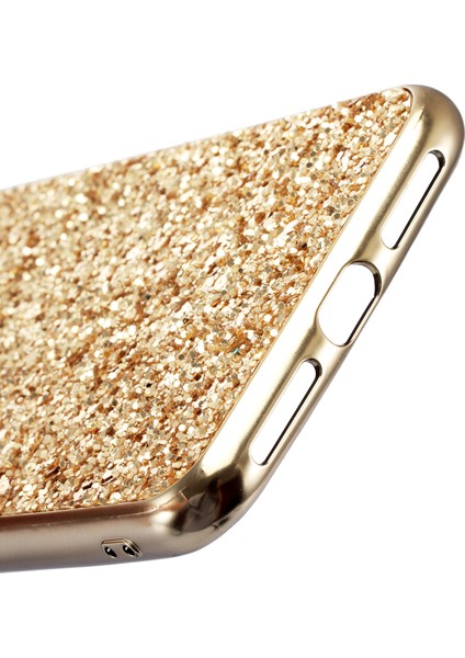 Işıltılı Payetler Tpu Apple iPhone Xs Maks-Gold Için Tpu Koruma Kılıfı Aksesuar (Yurt Dışından)