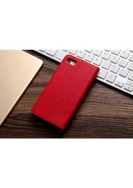 Cmaı2 Litchi Tahıl Otomatik Absorlanmış Deri Cüzdan Apple iPhone Se-Red Için Cep Telefonu Kapağı (Yurt Dışından) fiyatları