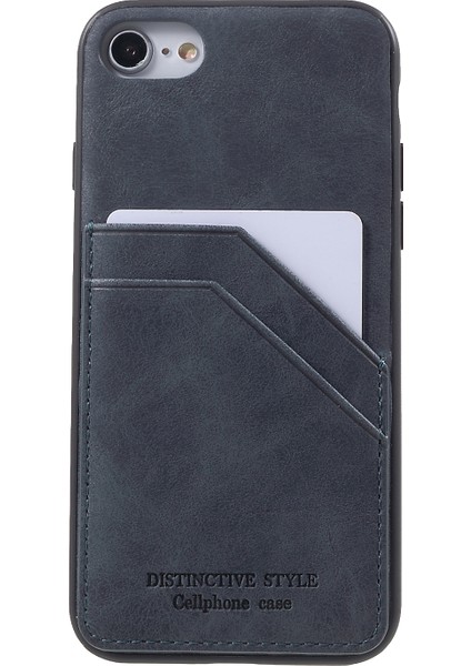 Apple iPhone 7/8/se-Gre Için Retro Style Pu Deri Kaplamalı Tpu Çift Kart Yuvası Kılıfı (Yurt Dışından) fiyatları