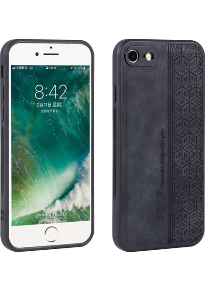 Apple iPhone 7/8 Baskılı Desen Telefon Kılıfı Bırak-Kötü Pu Deri Kaplamalı Tpu Kapak Black (Yurt Dışından)