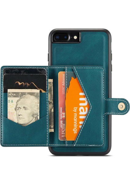 Apple iPhone 7 Plus/8 Plus Deri Kaplamalı Tpu Kasa Çıkarılabilir Manyetik Cüzdan Kickstand Telefon (Yurt Dışından) fiyatları