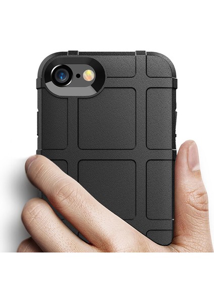 Engebeli Kare Cilt Tpu Apple iPhone Se-Black Için Kuma Anti-Shock Kapağı (Yurt Dışından) fiyatları