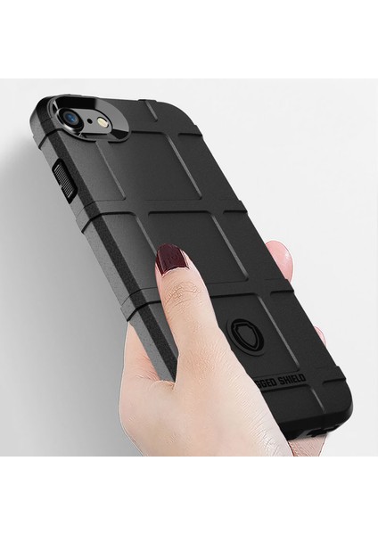 Engebeli Kare Cilt Tpu Apple iPhone Se-Black Için Kuma Anti-Shock Kapağı (Yurt Dışından) modelleri