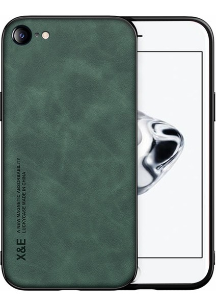 Apple iPhone 7 /8skin-Touch Pu Deri Kaplamalı Tpu Telefon Vaka Yeşil (Yurt Dışından)