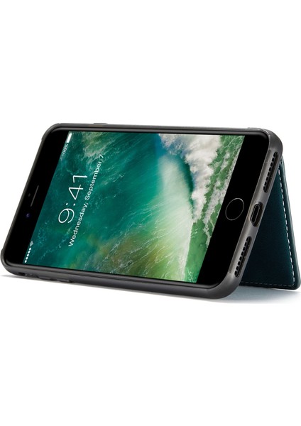 Apple iPhone 7/8 Söndürülebilir 2'si Deri Kaplamalı Tpu Telefon Kılıfı Cüzdan Kickstand-Green (Yurt Dışından) fırsatları