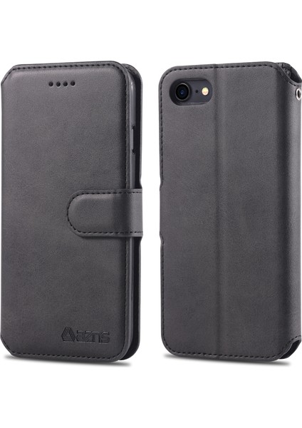 Apple Apple Iphonese-Black Için Cüzdan Deri Stand Kılıfı (Yurt Dışından)