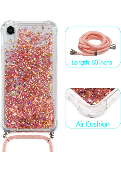 Glitter Powder Quicksand ve Tpu Apple iPhone Xr-Orange Için Geri Kılıf (Yurt Dışından)