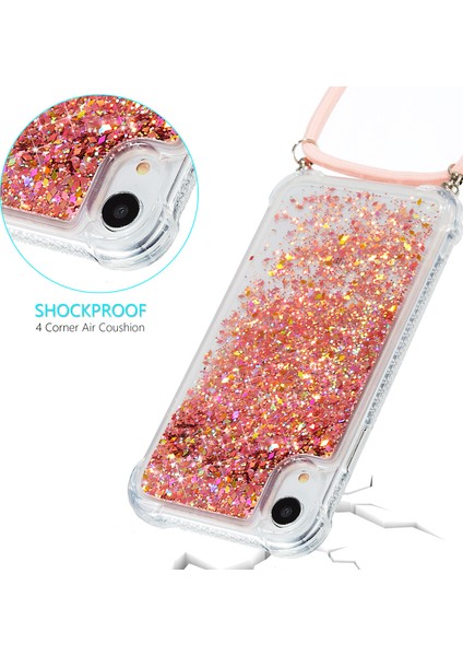 Glitter Powder Quicksand ve Tpu Apple iPhone Xr-Orange Için Geri Kılıf (Yurt Dışından)