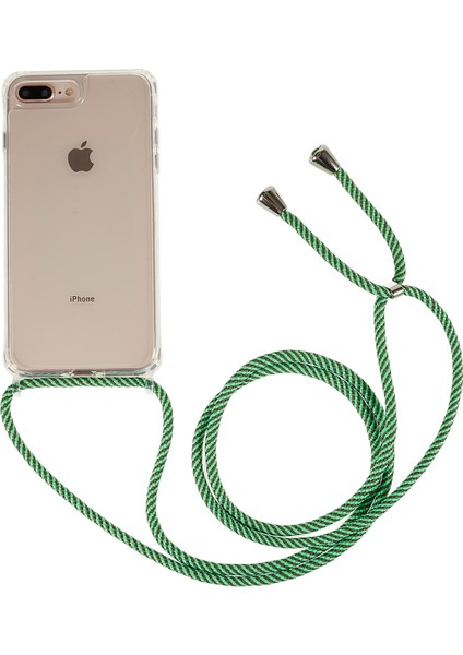 Apple iPhone 7 Plus/8 Için Geri Kılıf Plus Açık Bump Döyesi Tpu+Akrilik Telefon Kapağı Lanyard-Green ile (Yurt Dışından)