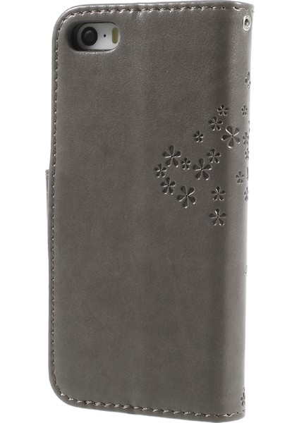 Izle Owl Manyetik Cüzdan Pu Deri Stand Kabuğu Apple iPhone 5/5s/se-Gre (Yurt Dışından) fiyatları