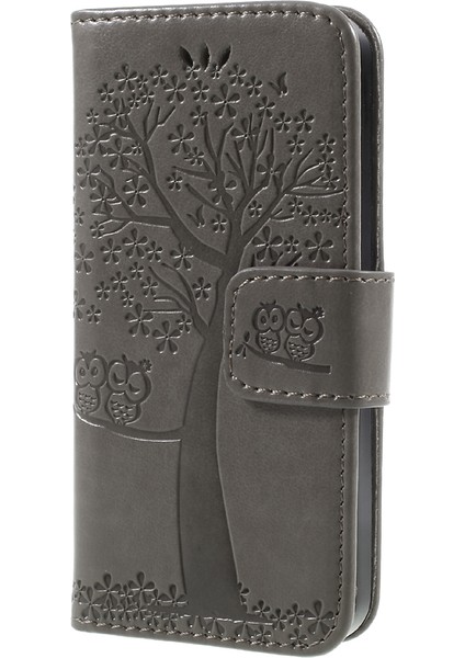 Izle Owl Manyetik Cüzdan Pu Deri Stand Kabuğu Apple iPhone 5/5s/se-Gre (Yurt Dışından) modelleri