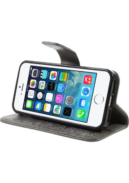 Izle Owl Manyetik Cüzdan Pu Deri Stand Kabuğu Apple iPhone 5/5s/se-Gre (Yurt Dışından) fırsatları