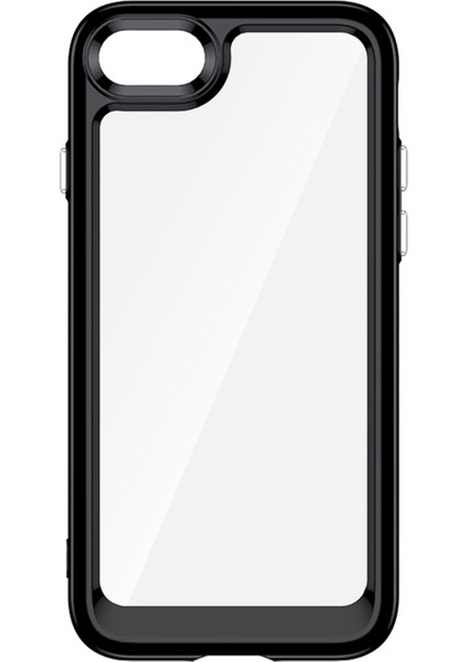 Apple iPhone 7/8 Bağımlı Düğmeler Için Şok Emme Telefon Kabuğu Tpu+Akrilik Hibrid Case-Black (Yurt Dışından) fiyatları