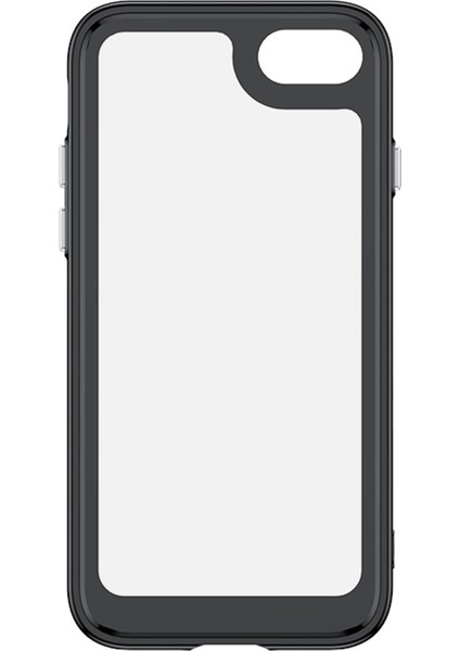 Apple iPhone 7/8 Bağımlı Düğmeler Için Şok Emme Telefon Kabuğu Tpu+Akrilik Hibrid Case-Black (Yurt Dışından) modelleri