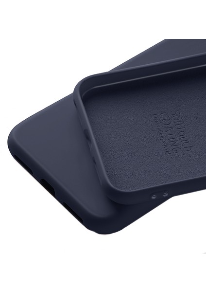 Apple iPhone Se-Dark Mavi Için X-Dinamik Dinamik Önlem Anti-Drop Sıvı Silikon Ince Yumuşak Telefon Kapağı (Yurt Dışından)