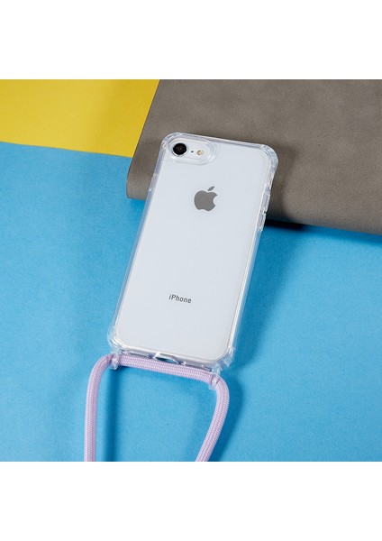 Apple Apple Iphonese Düşme Koruması Için Geri Kasa, Kordonlu Tpu+Akrilik Telefon Kapağı Landard-Purple (Yurt Dışından) modelleri