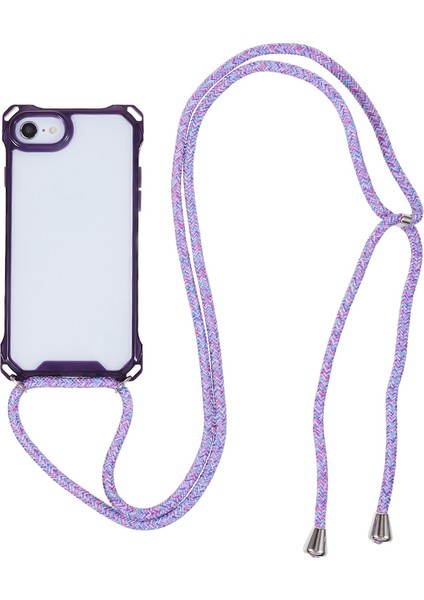 Apple iPhone 7/8 Bırak-Kötü Telefon Kılıfı Şeffaf Akrilik Geri+Tpu Tpu Telefon Kapağı Kirkarlıklı (Yurt Dışından)
