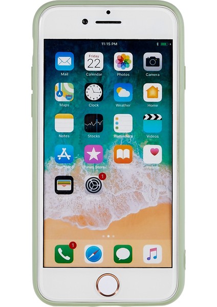 Apple iPhone 7/8 Mat Telefon Kılıfı Için Yumuşak Tpu Kayma Şok Geçirmez Olmayan Koruyucu Kapak Yeşili (Yurt Dışından) modelleri
