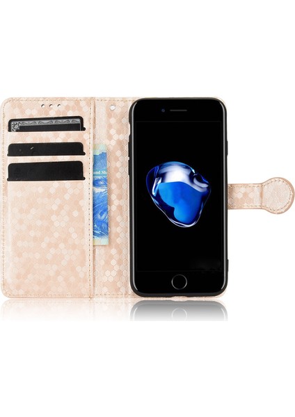Apple iPhone Se Için Manyetik Kapanış Nokta Deseni Baskılı Telefon Kasası Pu Deri Cüzdan Standı Tasarım Kapağı Kayışlı (Yurt Dışından) fiyatları