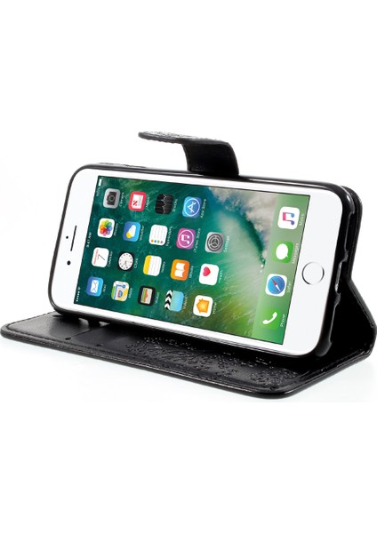 Izle Ağacı Baykuş Manyetik Cüzdanı Pu Deri Standı Apple iPhone 7/8/se-Black Için (Yurt Dışından) fırsatları
