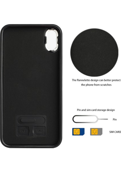 Apple iPhone Xs Maks Kart Yuvaları Şok Geçirmez Kapak Deri Kaplamalı Tpu Kickstand-Green ile (Yurt Dışından)