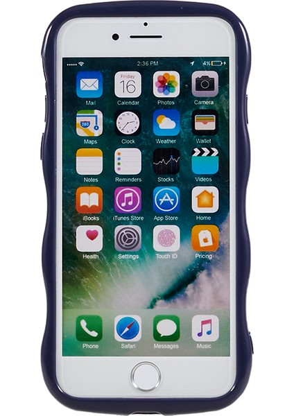 Apple Apple Iphonese/se Tpu Koruyucu Kabuk Dalgalı Kenar Telefon Geri Kova Kapak Dark Mor Için Şok Geçirmez Kılıf (Yurt Dışından) fiyatları